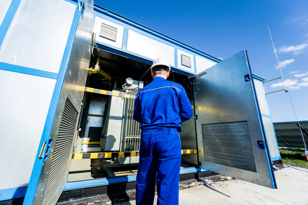 execution of electrical measuring works on the power transformer